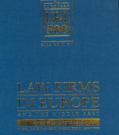 THE EUROPEAN LEGAL 500 – Year 2002